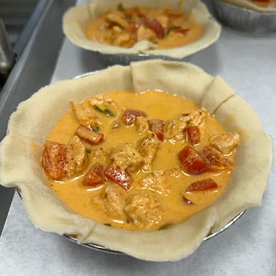 Kaeng Kua Gai (Red Curry & Chicken) Pot Pie